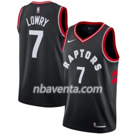 Camiseta Hombre Toronto Raptors Kyle Lowry 7 Nike 2017-18 Negro Swingman